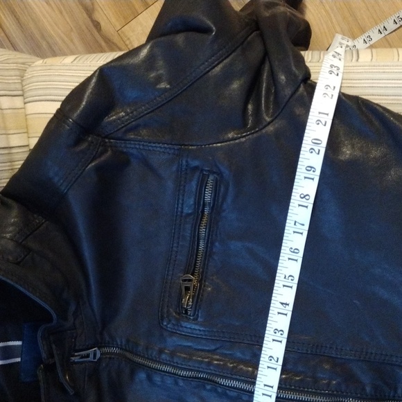 Cole Haan , black  men's moto jacket  M - Picture 12 of 12